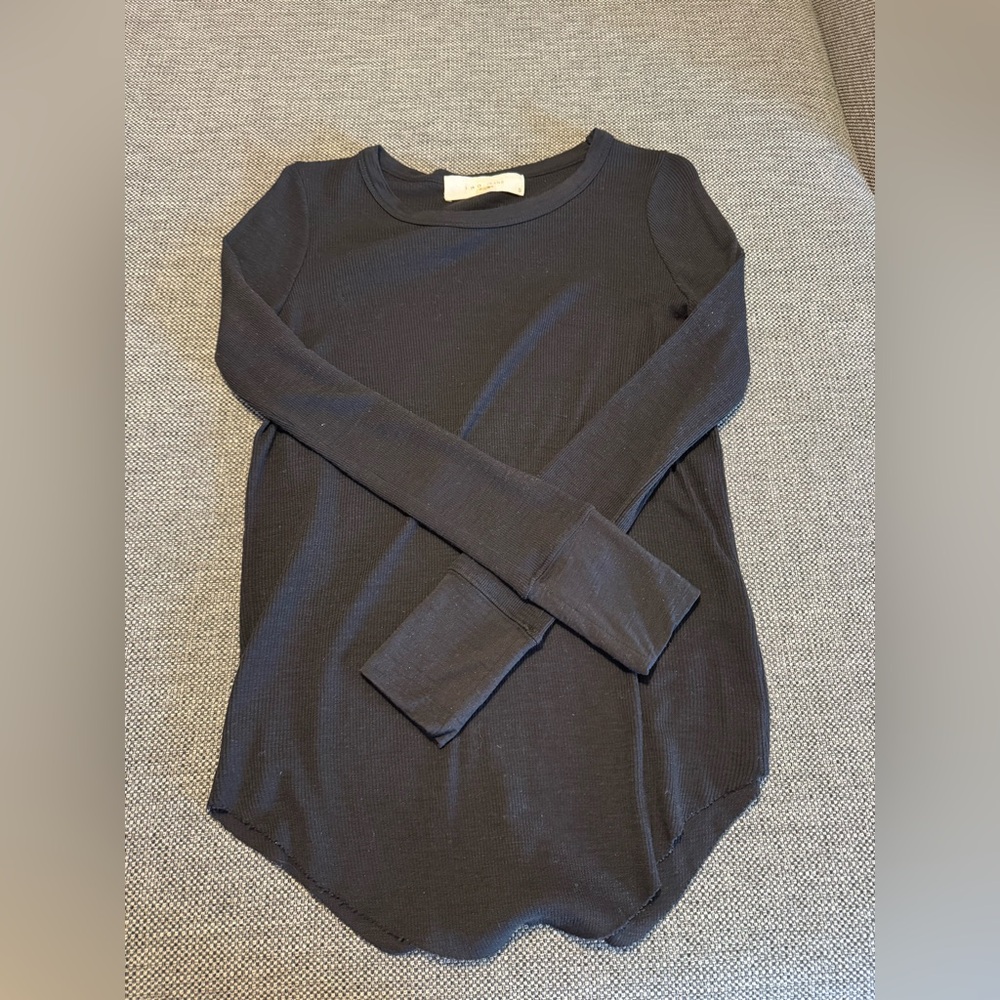 IRO Black Crewneck Top 100% Wool
